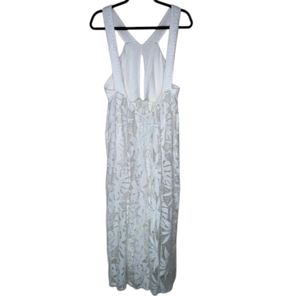 NWOT Free People FP Intimately La Vida White Crochet Cutout Lace Floral Jumpsuit - Picture 9 of 13